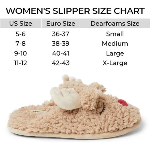 Unisex-adult‎ Matching Family Holiday Christmas Reindeer & Turkey Scuff - Picture 5 of 7